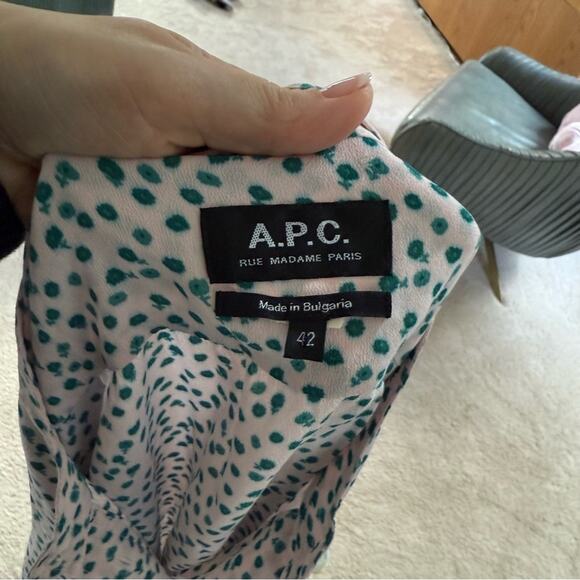A.P.C. Pink Mathilde Blouse Size 42 - Picture 3 of 4